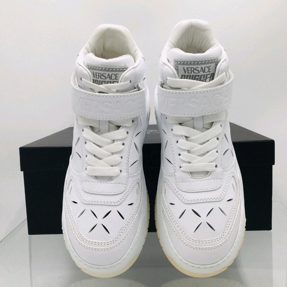Versace Odissea Sneaker 'Cut-Out - Optical White' US Mens 11 - Picture 7 of 11